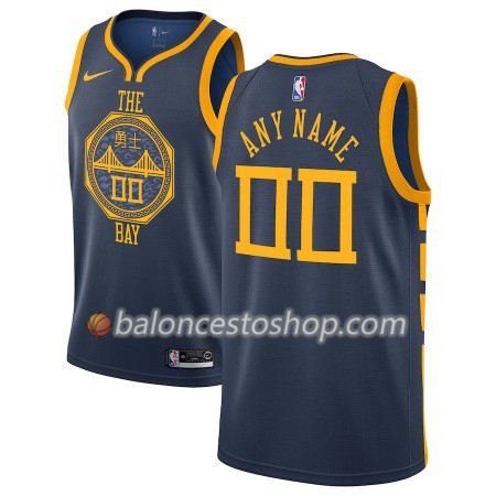 Camiseta Hombre NBA Golden State Warriors Personalizadas 2018-19 Nike City Edition Azul Swingman Camiseta Hombre NBA Golden State Warriors Personalizadas 2018-19 Nike City Edition Azul Swingman